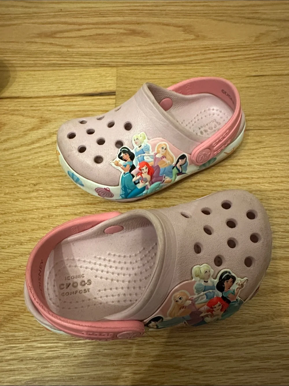 Girls' Pink Princess Clog Shoes - Kids